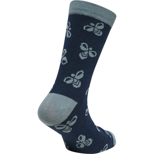 hmlALFIE SOCK 3-PACK, DEEP TEAL, packshot