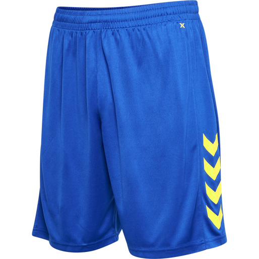 hmlCORE XK POLY SHORTS, TRUE BLUE/BLAZING YELLOW hmlCORE XK POLY SHORTS, TRUE BLUE/BLAZING YELLOW, packshot