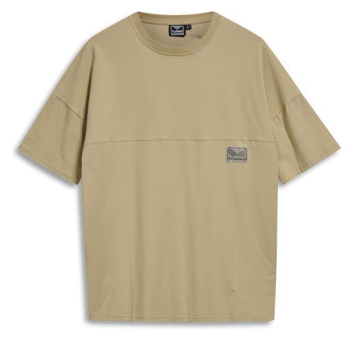 hmlBEACH BREAK T-SHIRT, PALE KHAKI, packshot