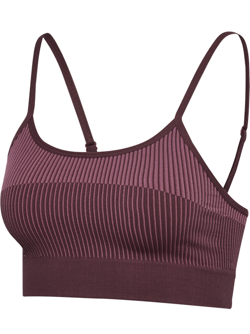 hmlYOGA SEAMLESS LOW SUPPORT BRA, FUDGE hmlYOGA SEAMLESS LOW SUPPORT BRA, FUDGE, packshot