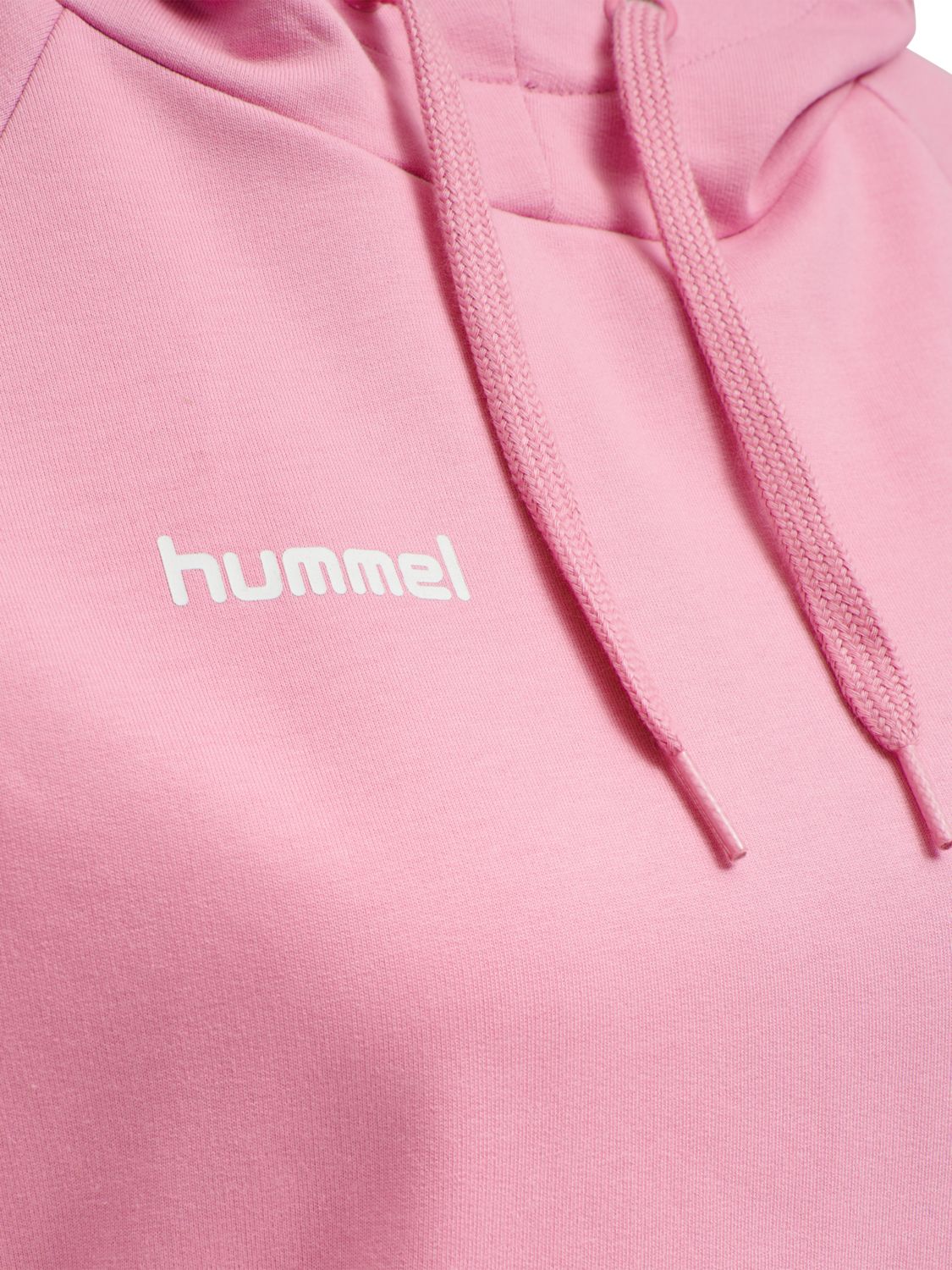 HUMMEL GO COTTON HOODIE WOMAN, COTTON CANDY, packshot