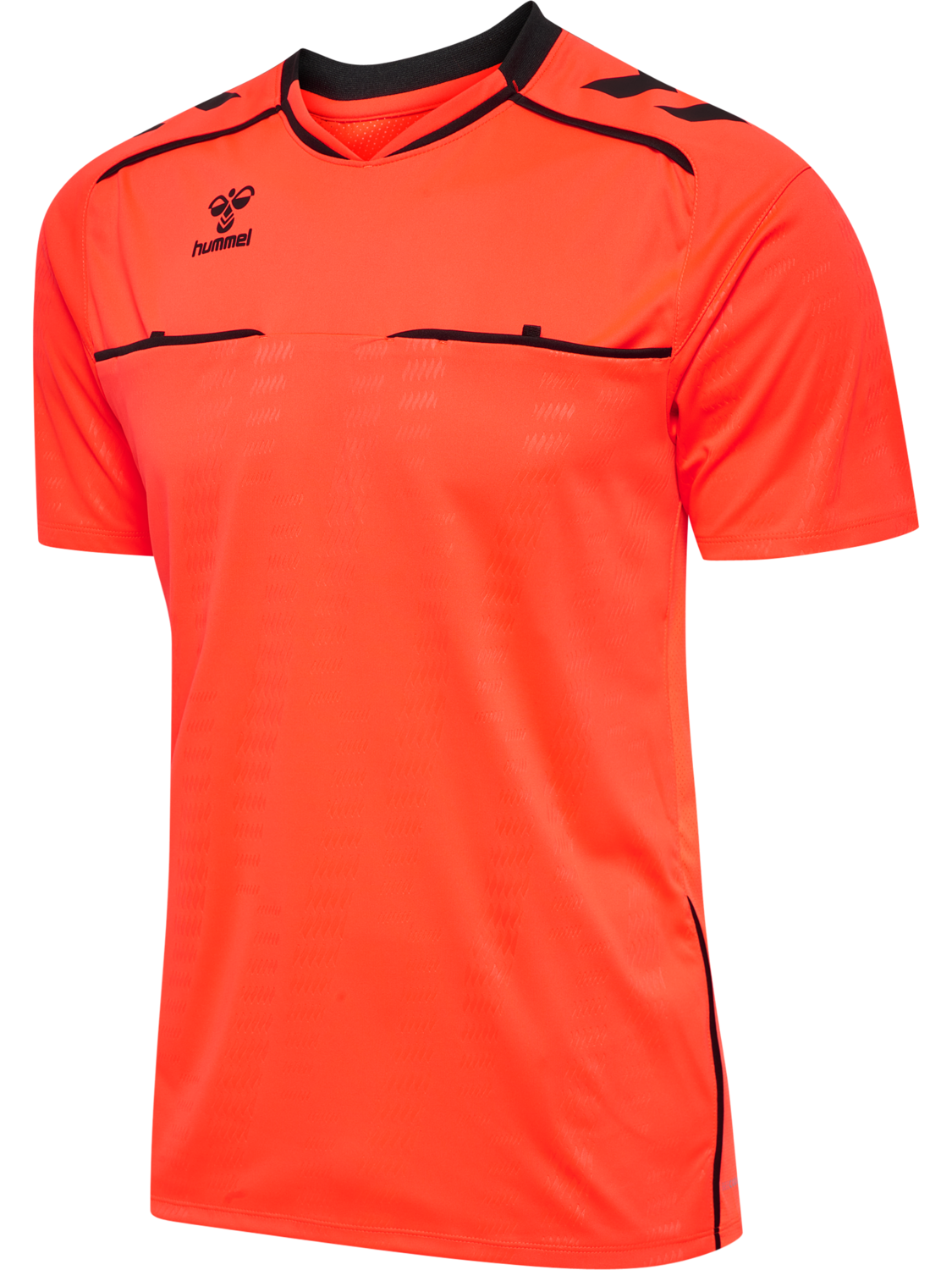 hmlREFEREE JERSEY S/S, NEON ORANGE, packshot
