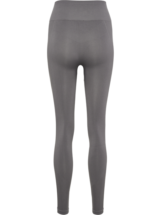 hmlTIF SEAMLESS HIGH WAIST TIGHTS, CHARCOAL GRAY, packshot