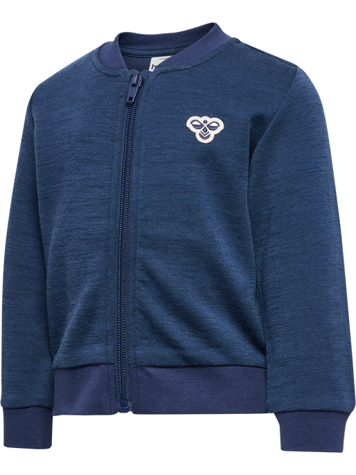 hmlMINI WOOL ZIP JACKET BEE, DRESS BLUES, packshot