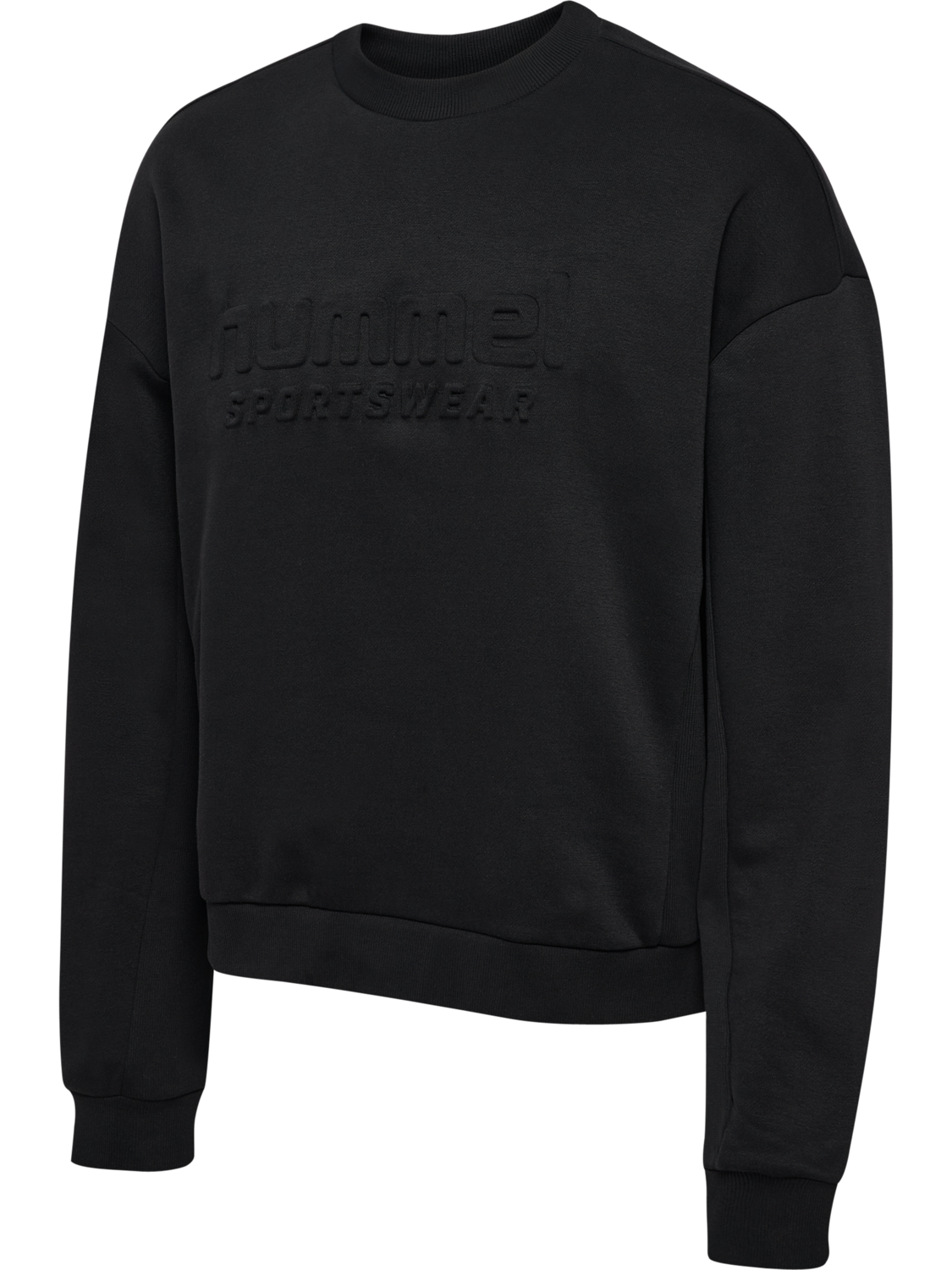 hmlBOXY CREW LOGO, BLACK, packshot