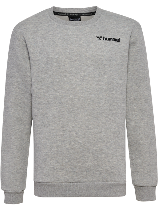 hmlMOVER COTTON SWEATSHIRT KIDS, GREY MELANGE, packshot