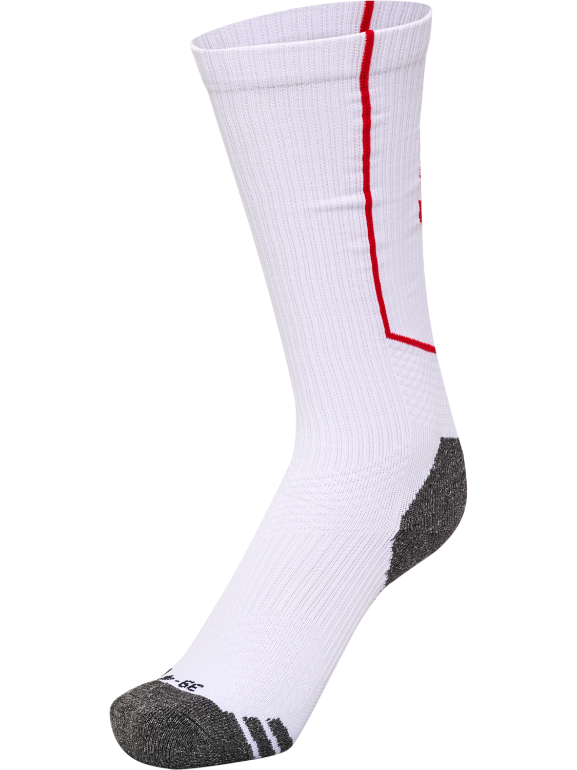 hmlPRO TRAINING SOCKS HIGH, WHITE/TRUE RED, packshot