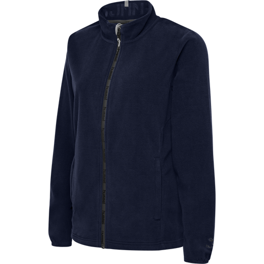 hmlNORTH FULL ZIP FLEECE JACKET WOMAN, MARINE, packshot