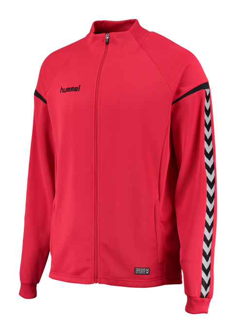 AUTH. CHARGE POLY ZIP JACKET, TRUE RED, packshot