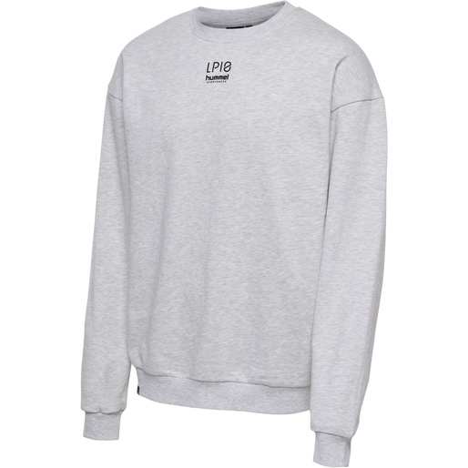 hmlLP10 BOXY SWEATSHIRT, LIGHT GREY MELANGE, packshot