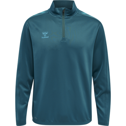 hmlCORE XK HALF ZIP POLY SWEAT, BLUE CORAL hmlCORE XK HALF ZIP POLY SWEAT, BLUE CORAL, packshot