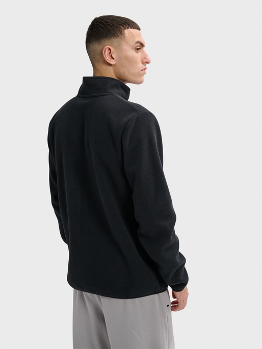 hmlLGC SUM FLEECE JACKET, BLACK, model