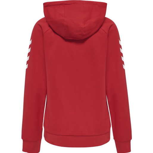 HMLGO COTTON HOODIE WOMAN, TRUE RED HMLGO COTTON HOODIE WOMAN, TRUE RED, packshot