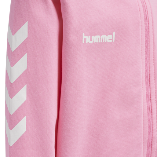 HMLGO KIDS COTTON ZIP HOODIE, COTTON CANDY, packshot