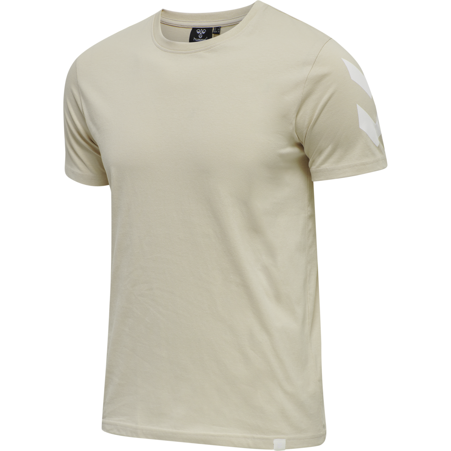 hmlLEGACY CHEVRON T-SHIRT, PUMICE STONE, packshot