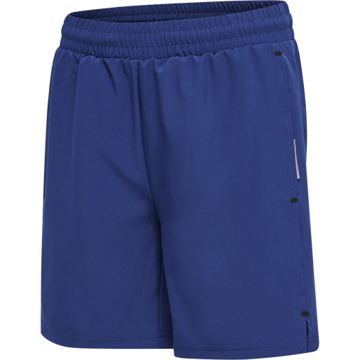 hmlMOVE GRID WOVEN SHORTS KIDS, SODALITE BLUE, packshot