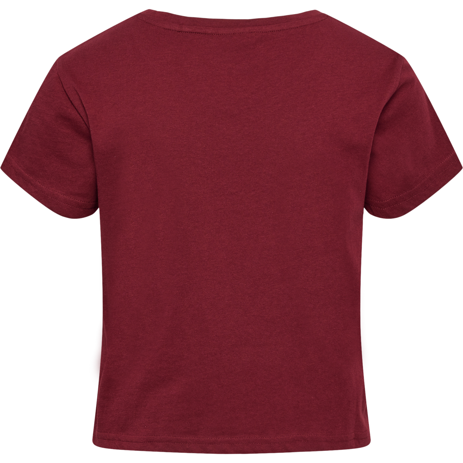 hmlLEGACY WOMAN CROPPED T-SHIRT, CABERNET, packshot