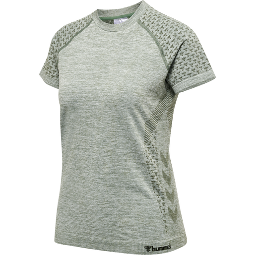 hmlCI SEAMLESS T-SHIRT, LILY PAD MELANGE, packshot