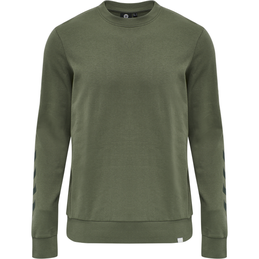 hmlLEGACY CHEVRON SWEATSHIRT, BEETLE, packshot