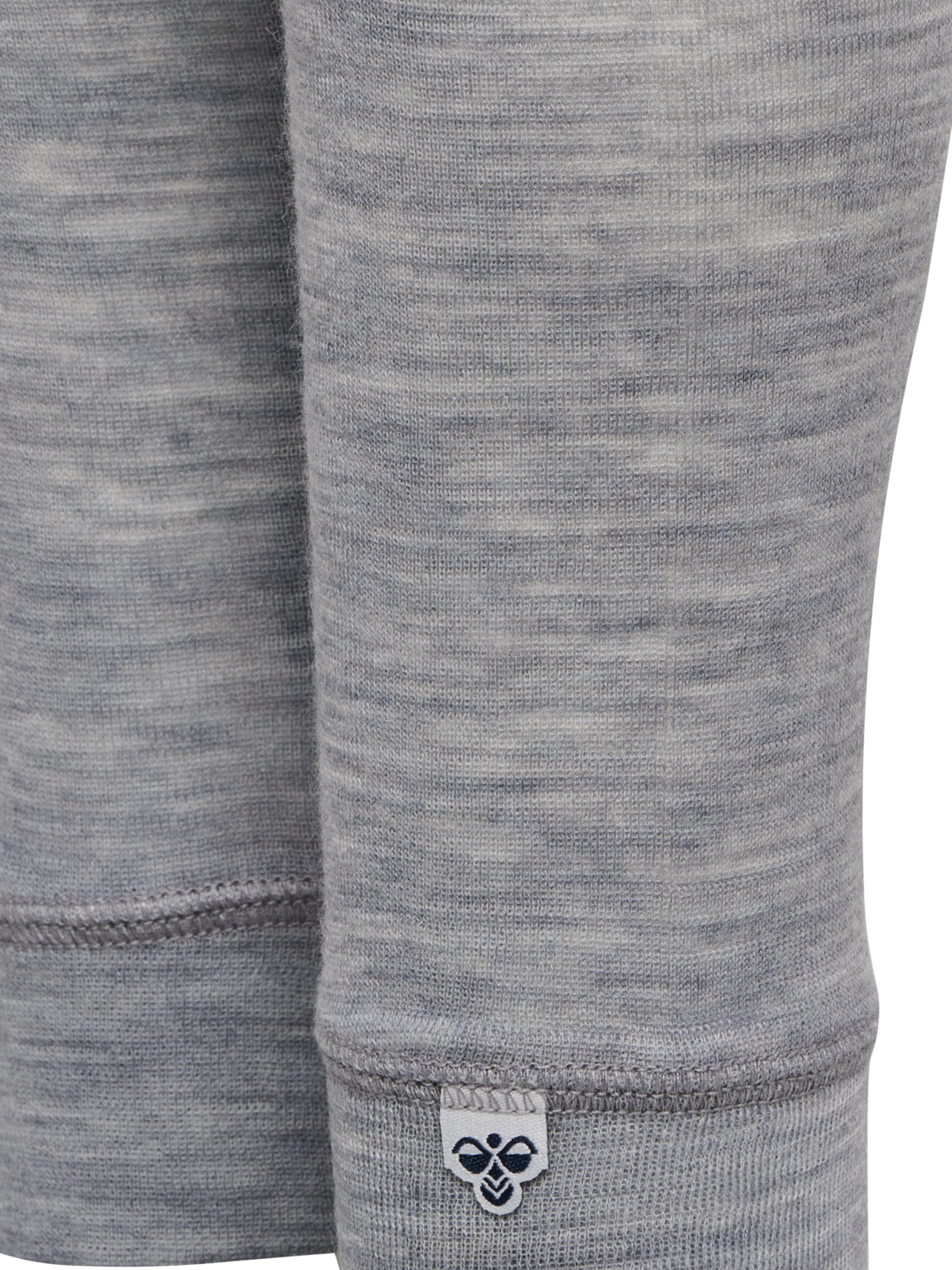 hmlMINI WOOL RIB TIGHTS, GREY MELANGE, packshot