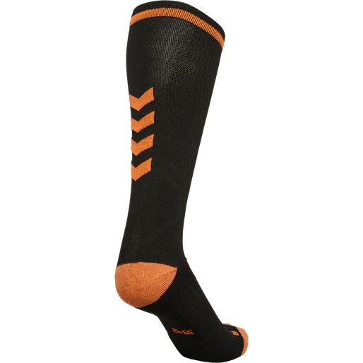 ELITE INDOOR SOCK HIGH, BLACK, packshot