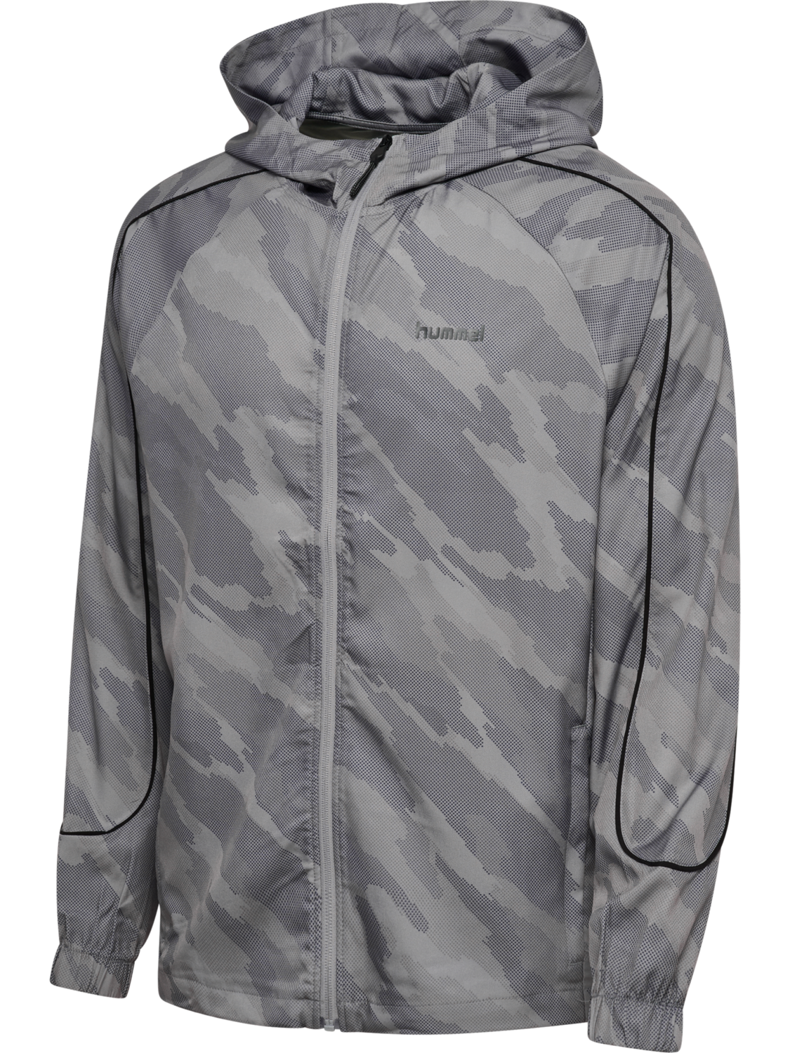 hmlAOP HYBRID TRACK JACKET, SHARKSKIN, packshot