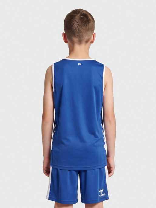 hmlCORE XK BASKET JERSEY KIDS, TRUE BLUE, model