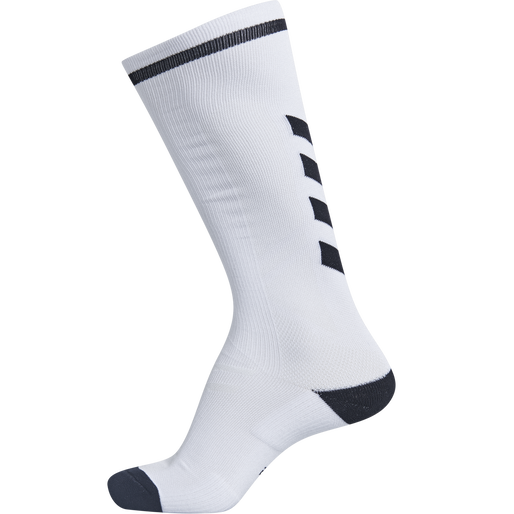 ELITE INDOOR SOCK HIGH, WHITE/BLACK, packshot