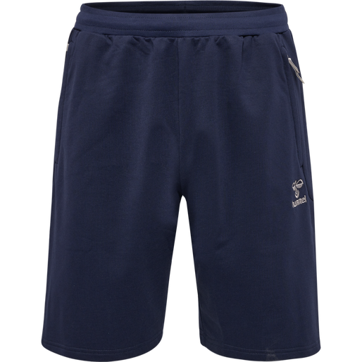 hmlMOVE GRID COTTON SHORTS, MARINE, packshot