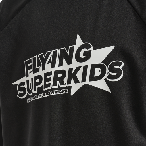 hmlFLYING CHAMPION T-SHIRT L/S, BLACK, packshot