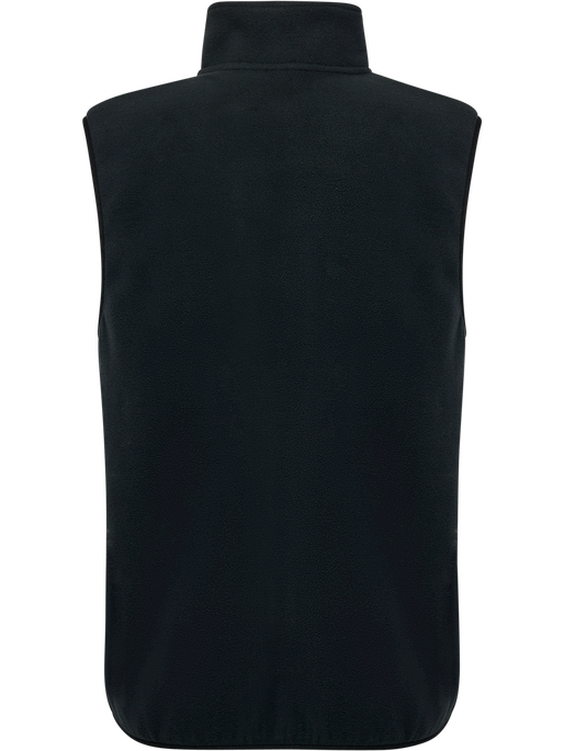 hmlLGC SUM FLEECE WAISTCOAT, BLACK, packshot