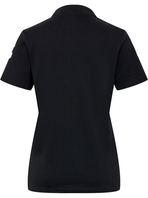 HMLGO COTTON POLO WOMAN, BLACK, packshot