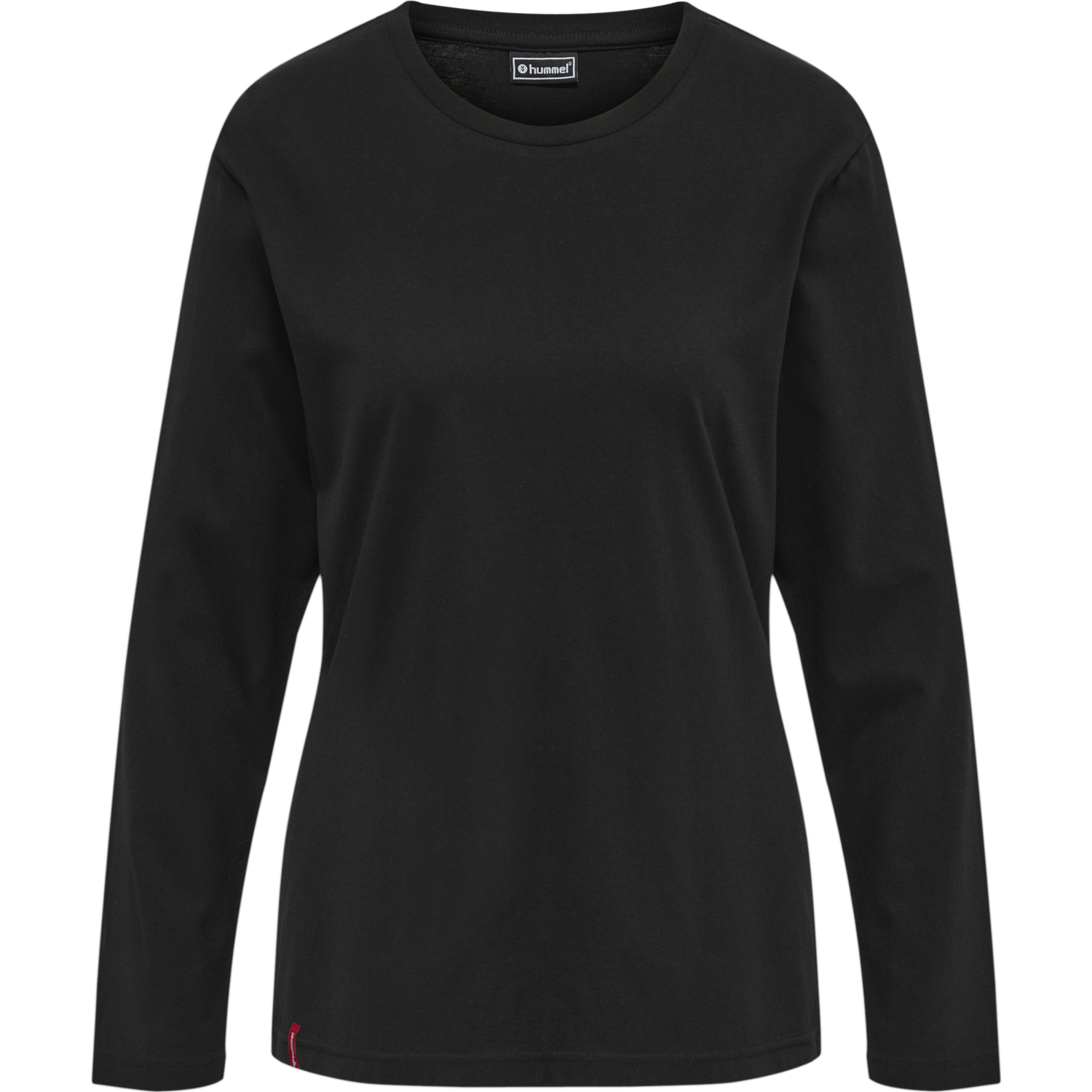 hmlRED BASIC T-SHIRT L/S WOMAN, BLACK, packshot