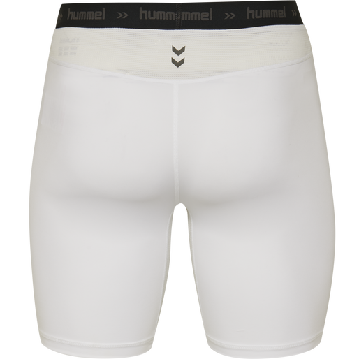 HUMMEL FIRST PERFORMANCE TIGHT SHORTS, WHITE HUMMEL FIRST PERFORMANCE TIGHT SHORTS, WHITE, packshot