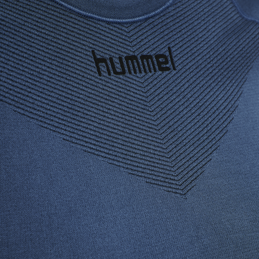 HUMMEL FIRST SEAMLESS JERSEY S/S W, DARK DENIM HUMMEL FIRST SEAMLESS JERSEY S/S W, DARK DENIM, packshot