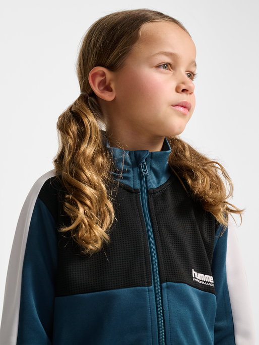 hmlJR COLORBLOCK TRACKSUIT, STARGAZER, model