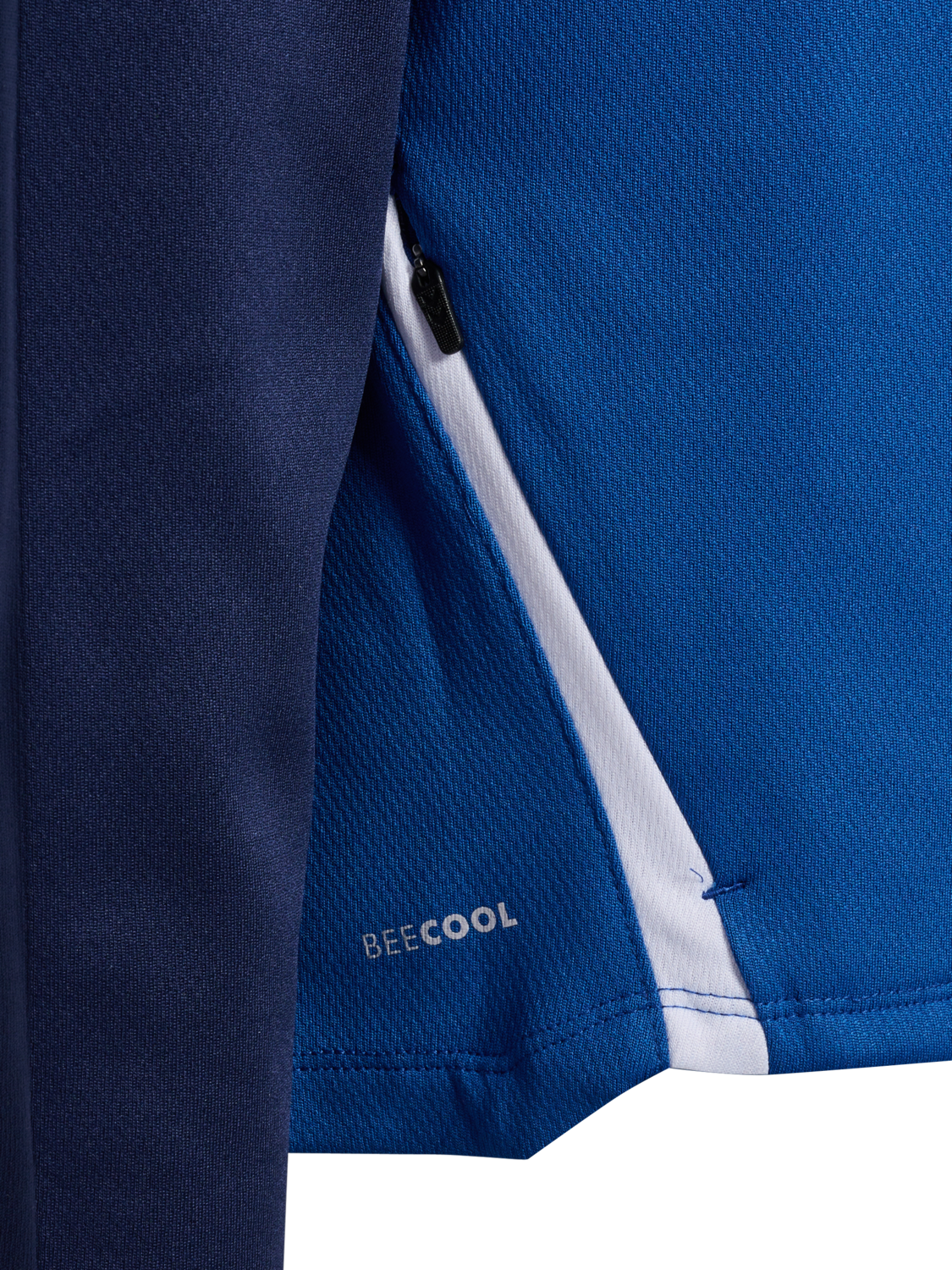 hmlLEAD 2.0 ZIP HOODIE KIDS, TRUE BLUE/MARINE, packshot