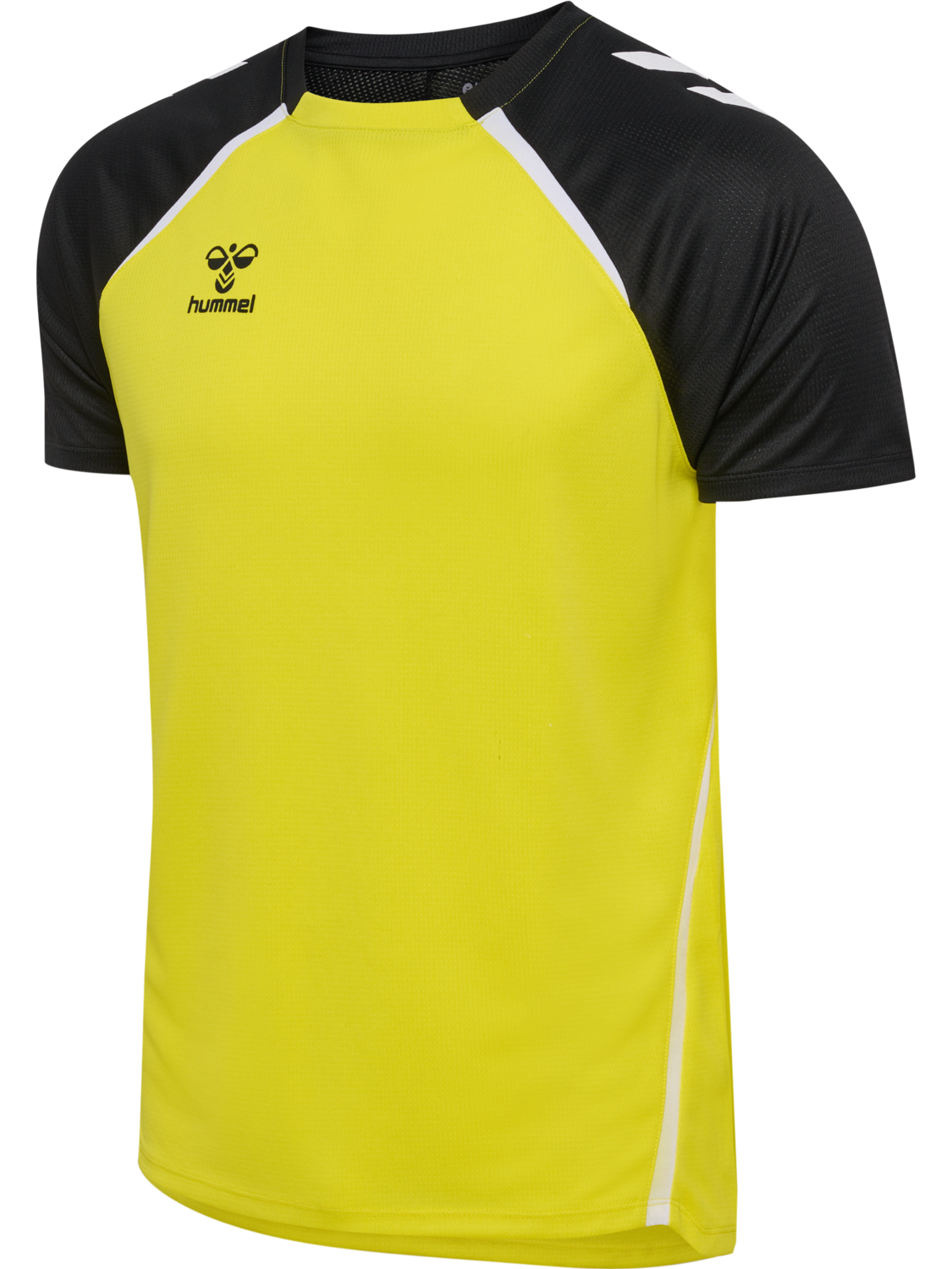 hmlLEAD 2.0 JERSEY S/S, BLAZING YELLOW/BLACK, packshot