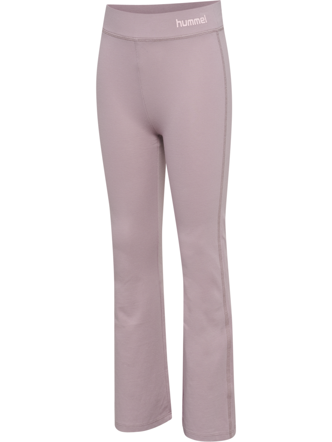 hmlJR HIGH RISE FLARED TIGHTS, SEA FOG, packshot