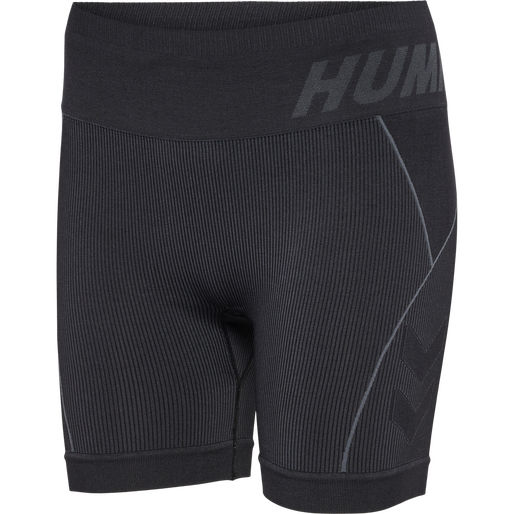 hmlTE CHRISTEL SEAMLESS SHORTS, BLACK, packshot