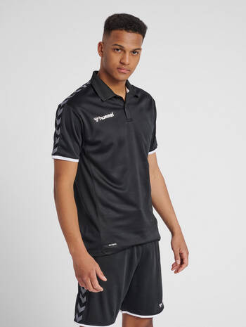 hmlAUTHENTIC FUNCTIONAL POLO, BLACK, model