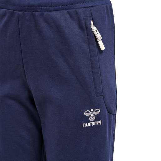 hmlMOVE GRID COTTON PANTS KIDS, MARINE, packshot