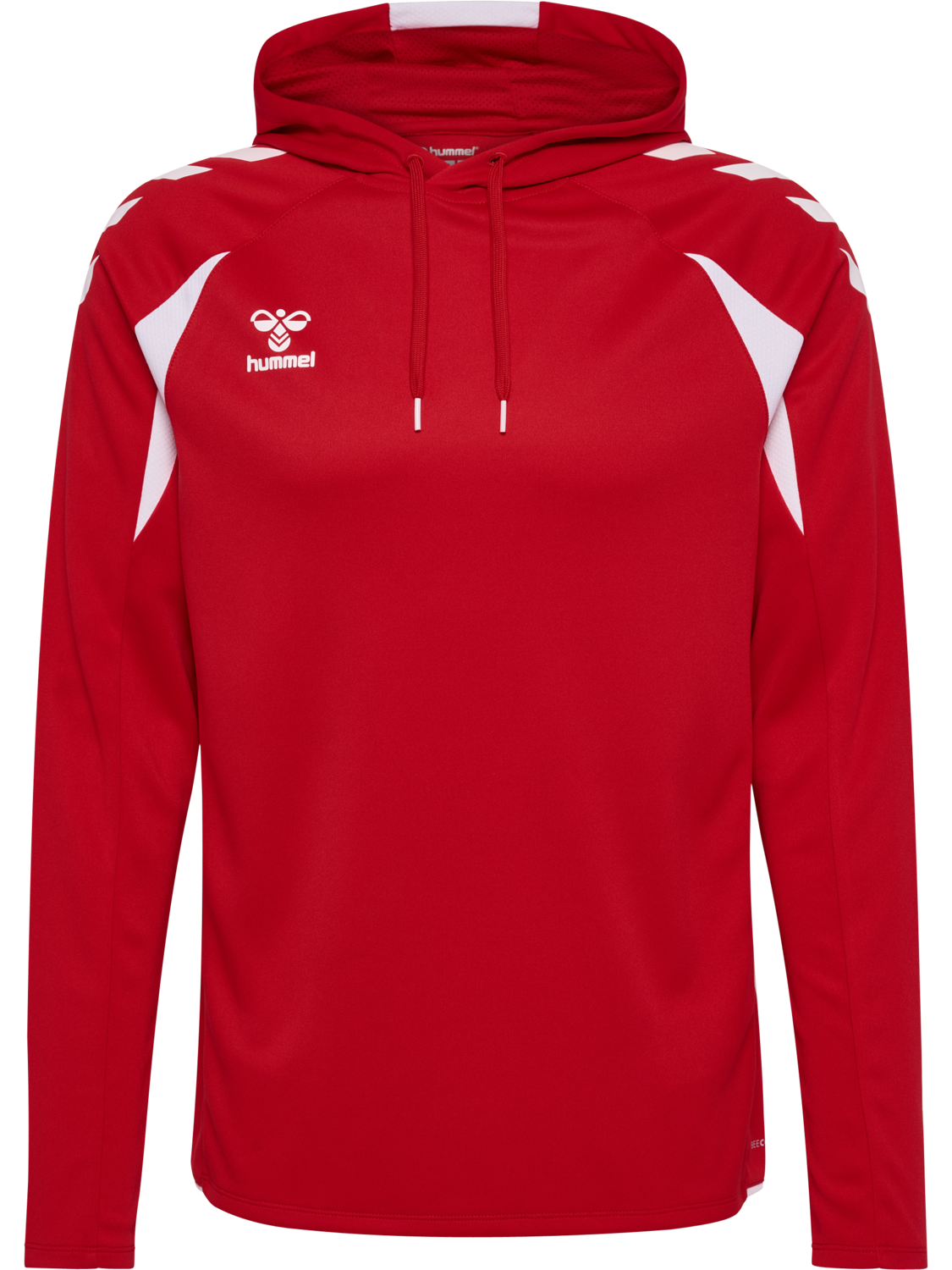 hmlCORE 2.0 HOODIE, TRUE RED/WHITE, packshot