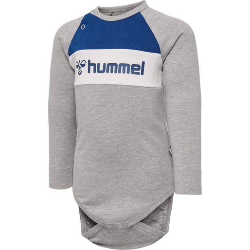 hmlMURPHY BODY L/S, GREY MELANGE, packshot