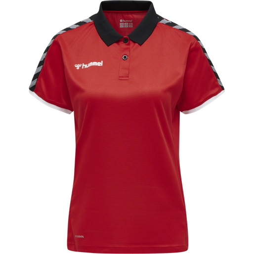 hmlAUTHENTIC WOMAN FUNCTIONAL POLO, TRUE RED, packshot