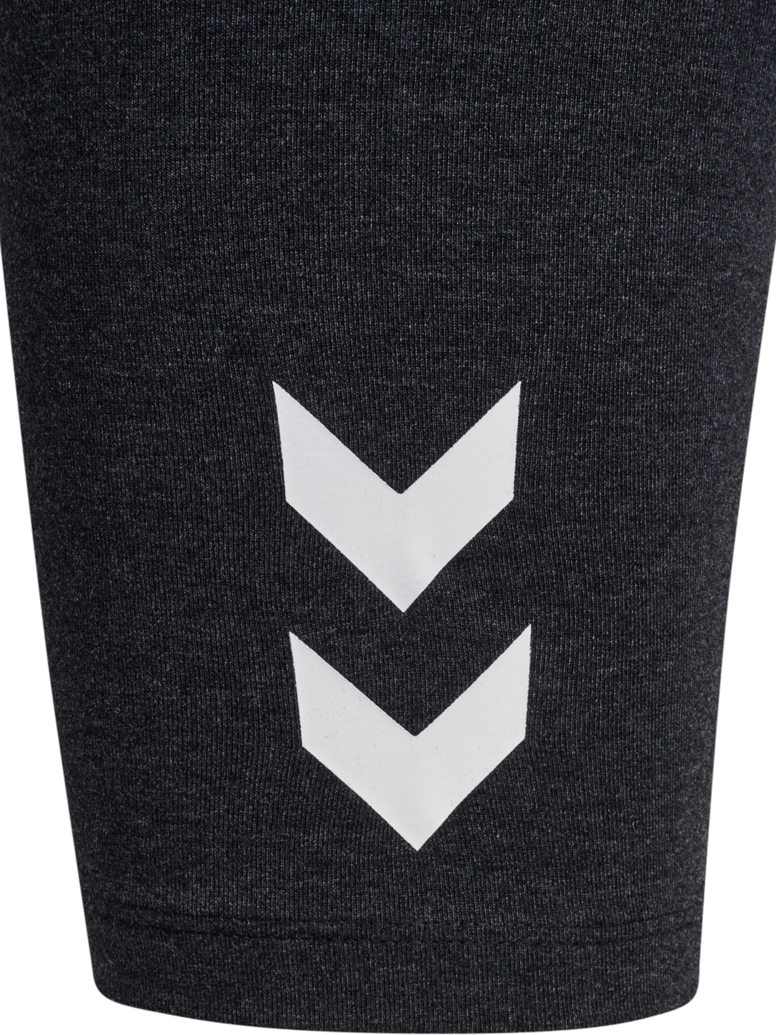 hmlJR LOGO SHORT  TIGHTS, BLACK MELANGE, packshot