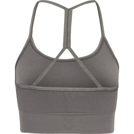 hmlTIFFY SEAMLESS SPORTS TOP, CHARCOAL GRAY, packshot