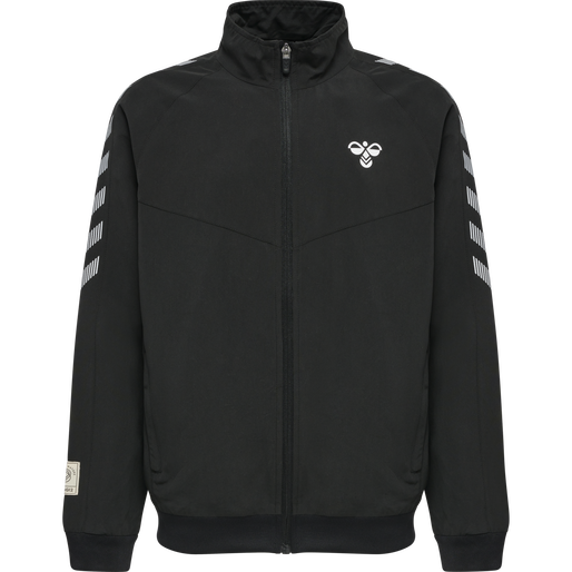 hmlGG12 TRACK JACKET KIDS, BLACK, packshot