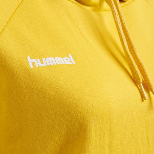 HUMMEL GO COTTON HOODIE WOMAN, SPORTS YELLOW, packshot