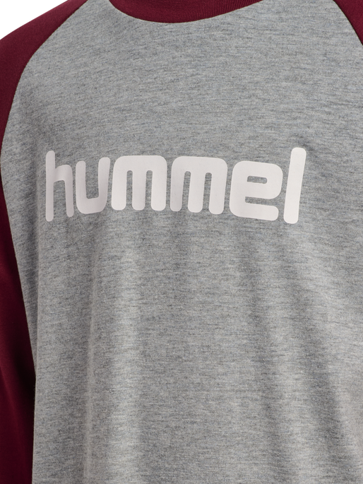 hmlJR LOGO T-SHIRT L/S, CHOCOLATE TRUFFLE hmlJR LOGO T-SHIRT L/S, CHOCOLATE TRUFFLE, packshot